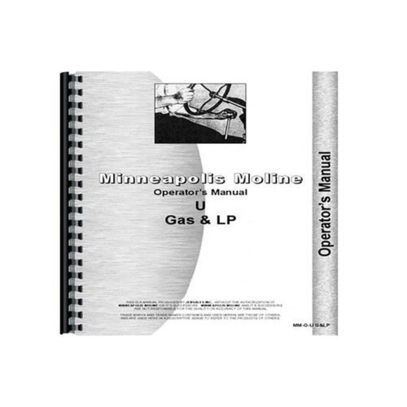 Operator's Manual fits Minneapolis Moline U UTS UTC UTE UTN