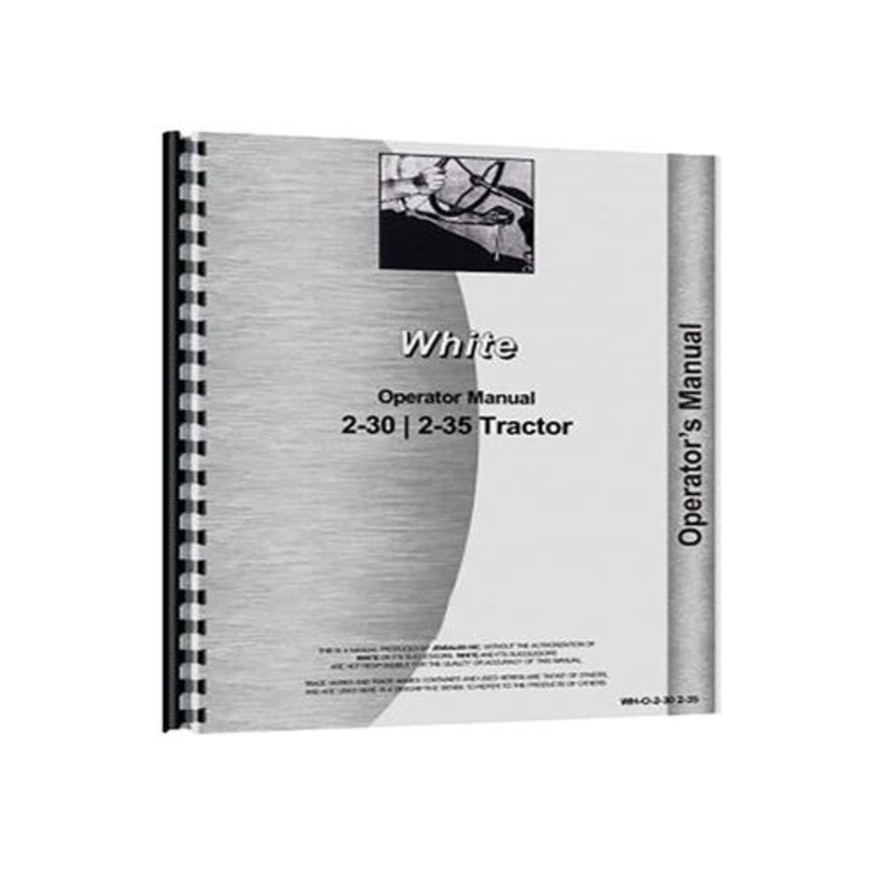 Operator's Manual fits White 2-30 2-35