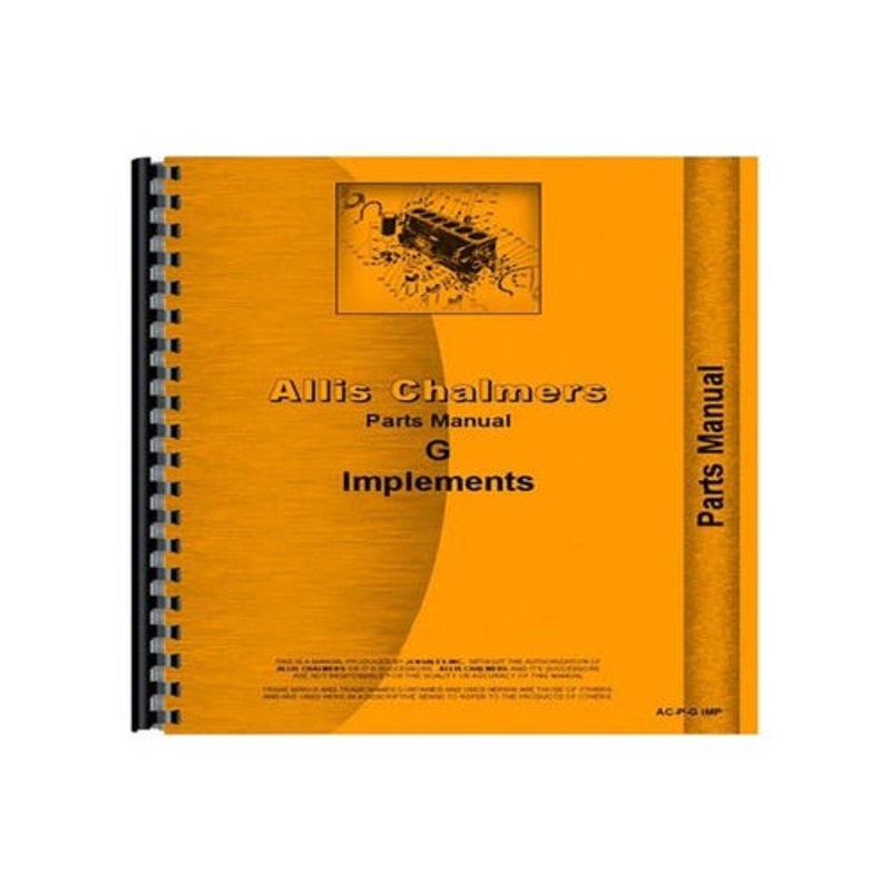 Parts Manual fits Allis Chalmers G