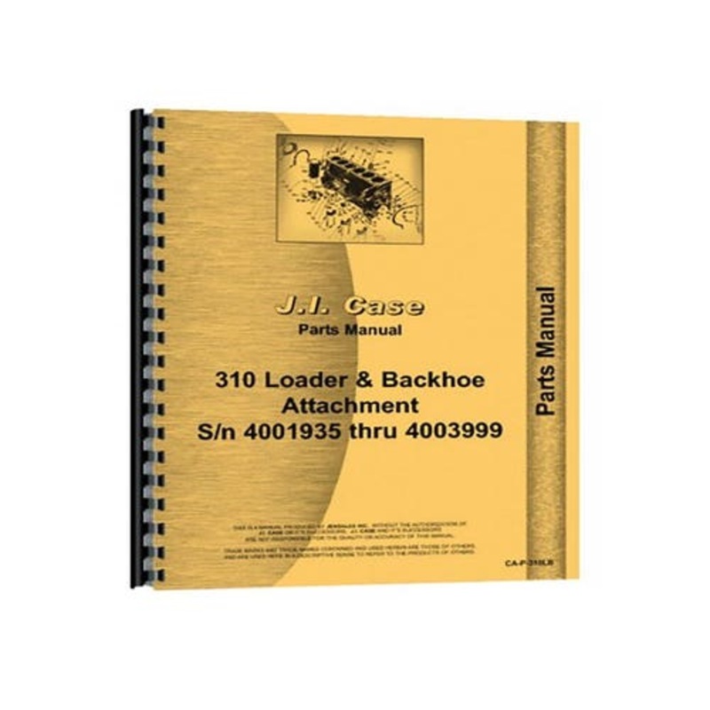 Parts Manual fits Case 310