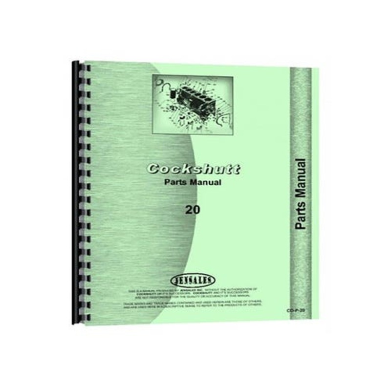 Parts Manual fits CockShutt / CO OP 20