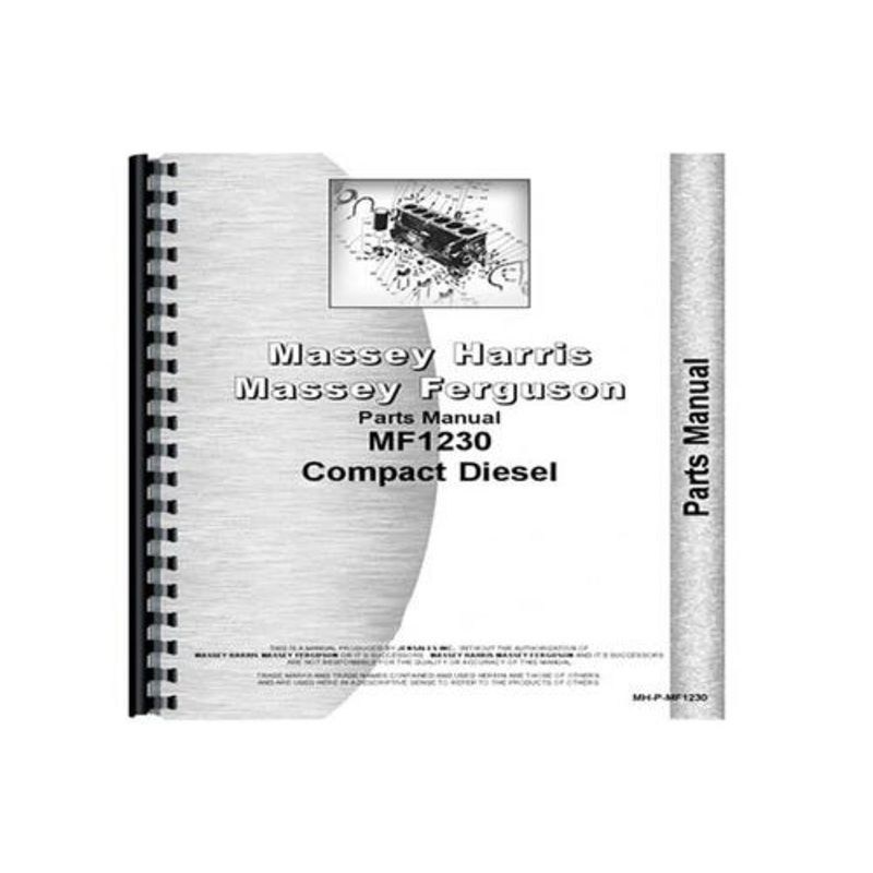 Parts Manual fits Massey Ferguson 1230