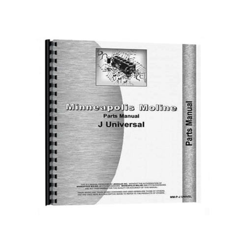 Parts Manual fits Minneapolis Moline J