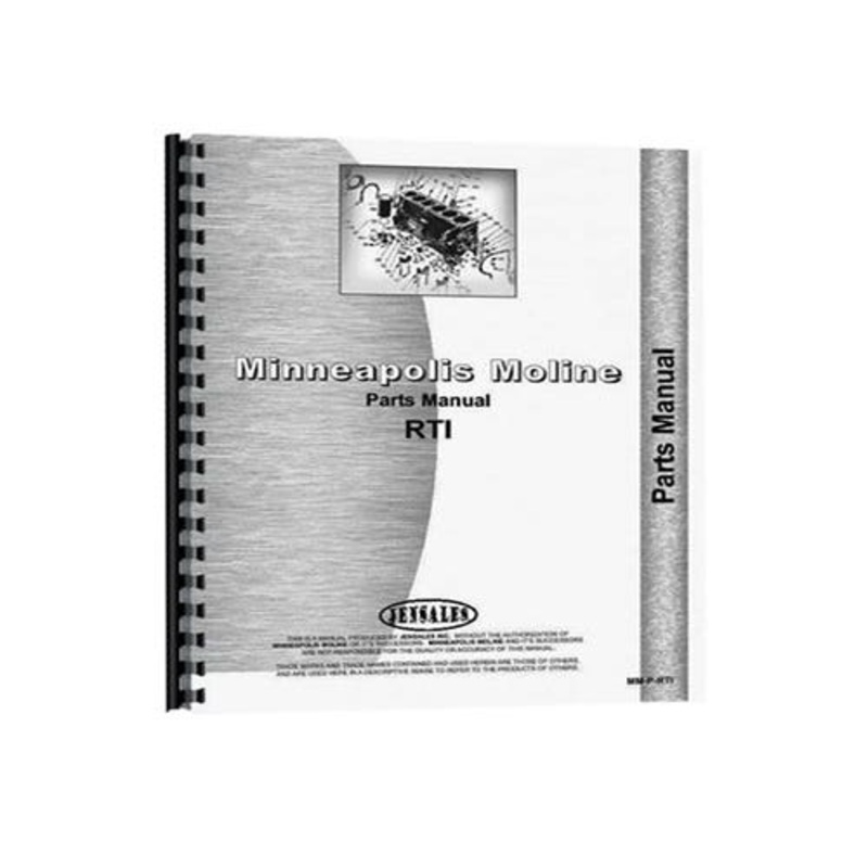 Parts Manual fits Minneapolis Moline RTI