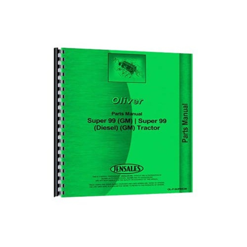 Parts Manual fits Oliver Super 99