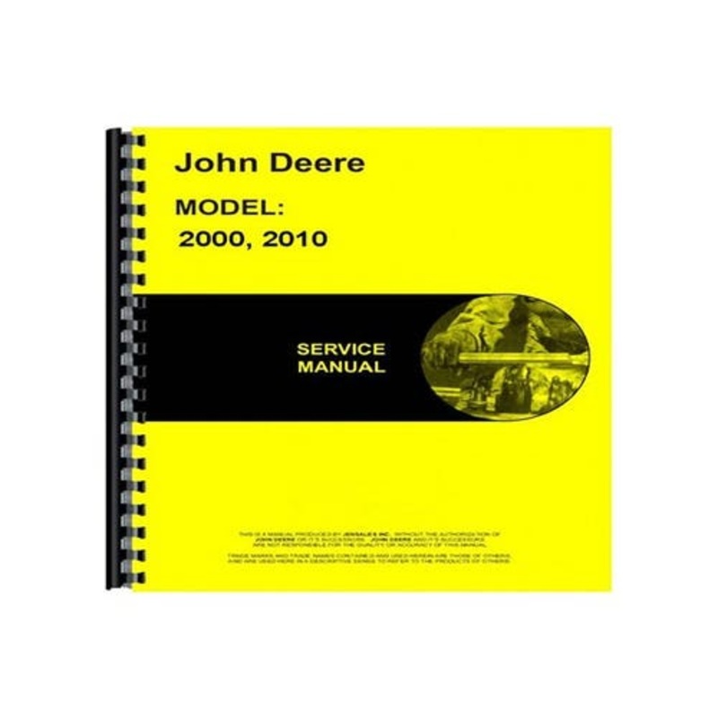 Service Manual - Crawler 2000 2010 fits John Deere 2000 2010