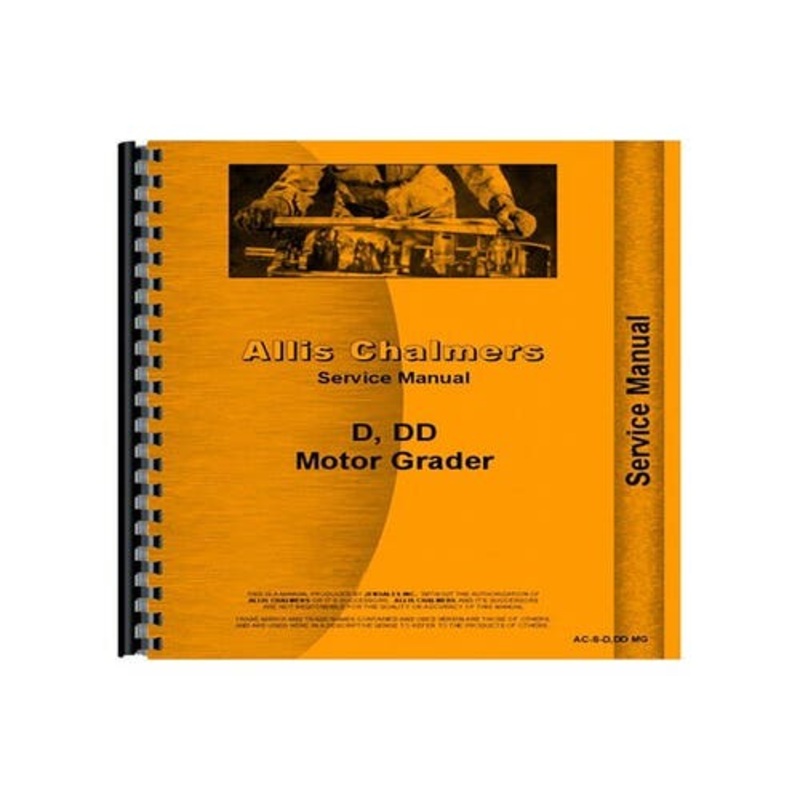 Service Manual fits Allis Chalmers D D