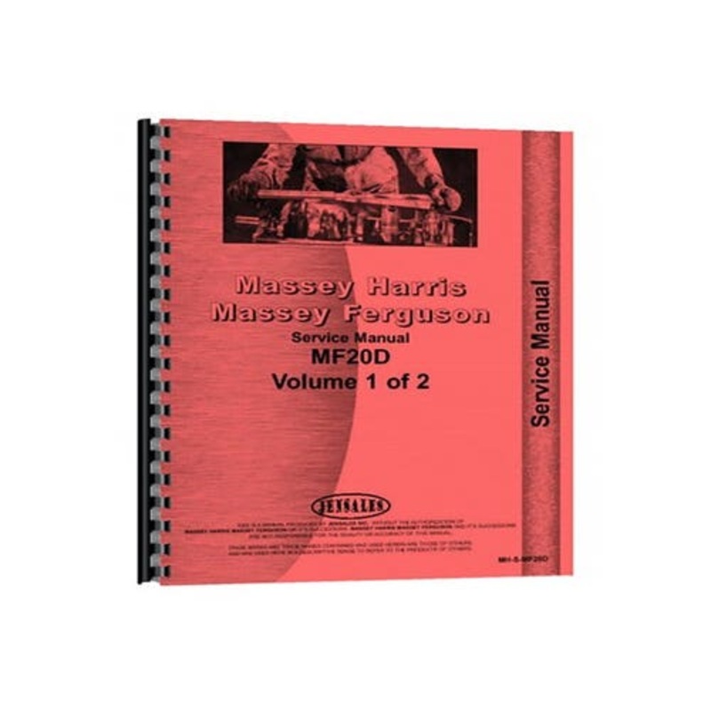 Service Manual fits Massey Ferguson 20D 20D