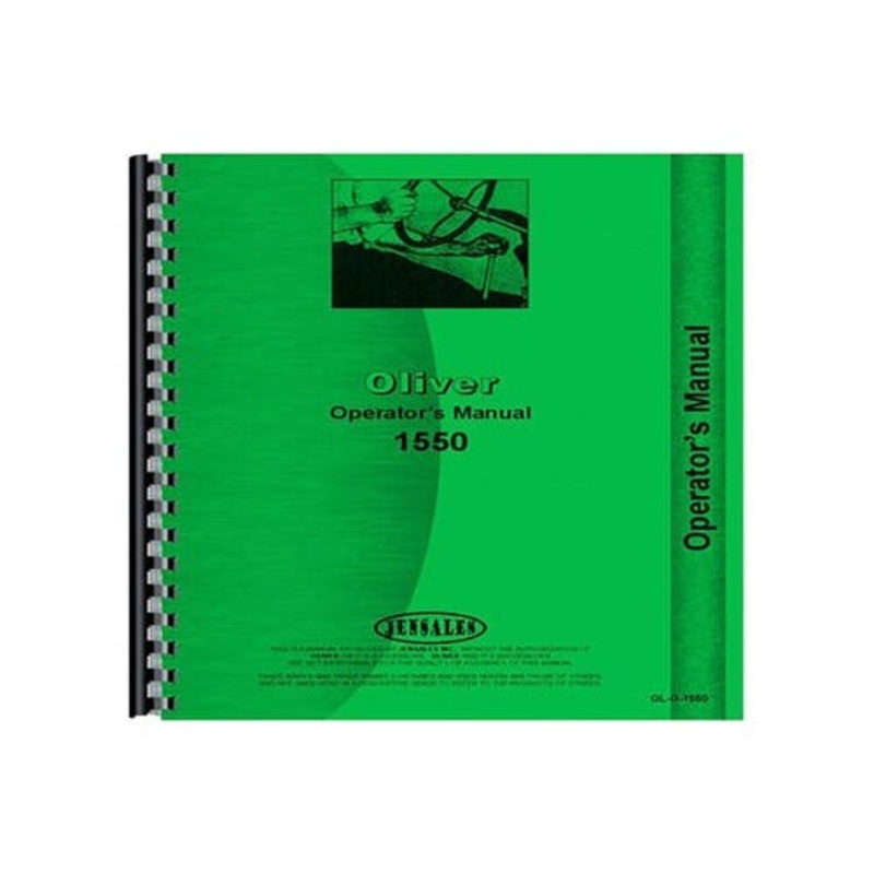 Operator's Manual fits Oliver 1550