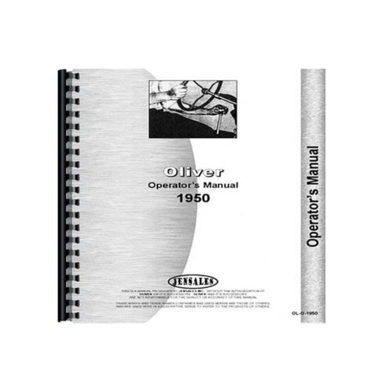 Operator's Manual fits Oliver 1950