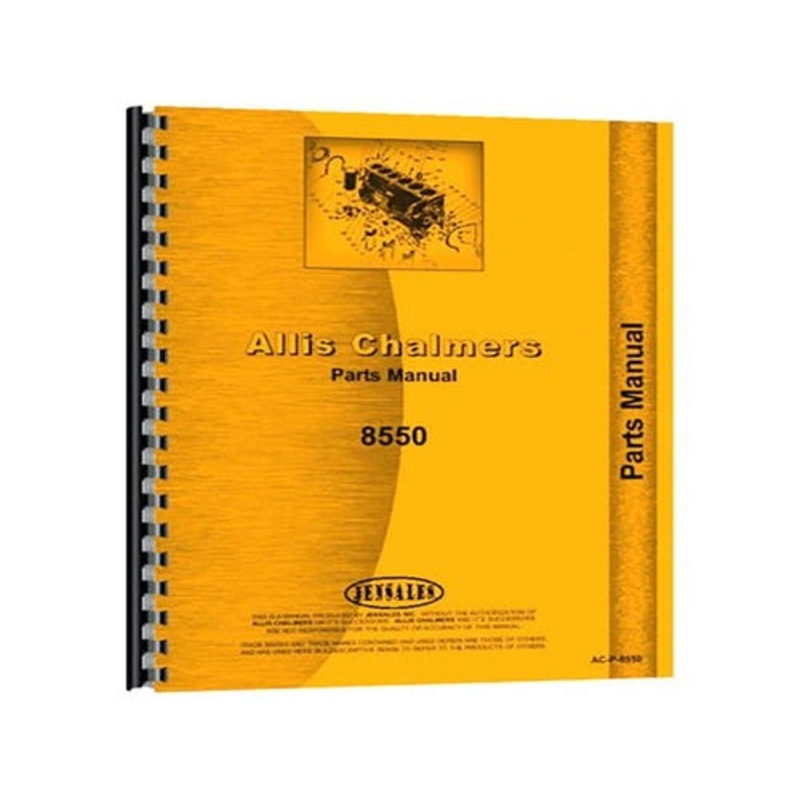 Parts Manual fits Allis Chalmers 8550