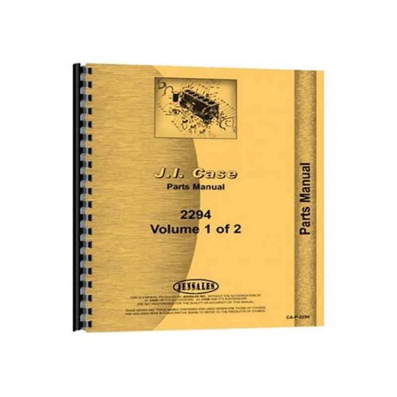 Parts Manual fits Case 2294