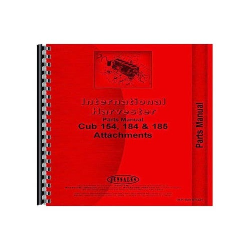 Parts Manual fits International Cub 154 Cub 184 Cub 185 fits Cub Cadet 100 1050