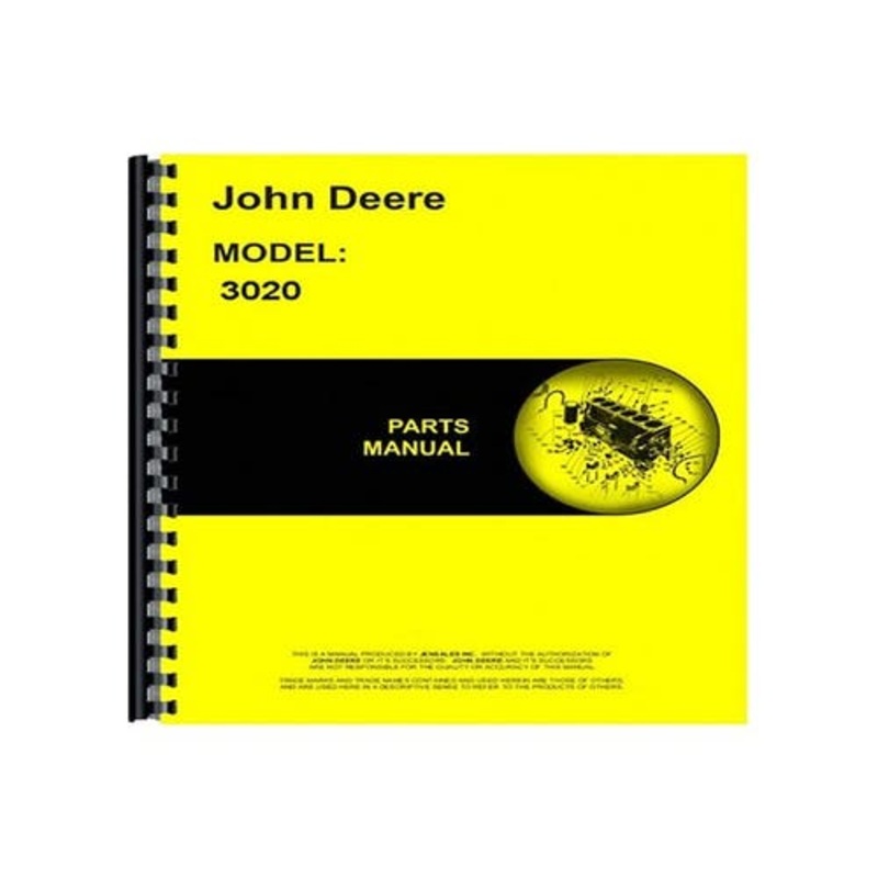 Parts Manual fits John Deere 3020