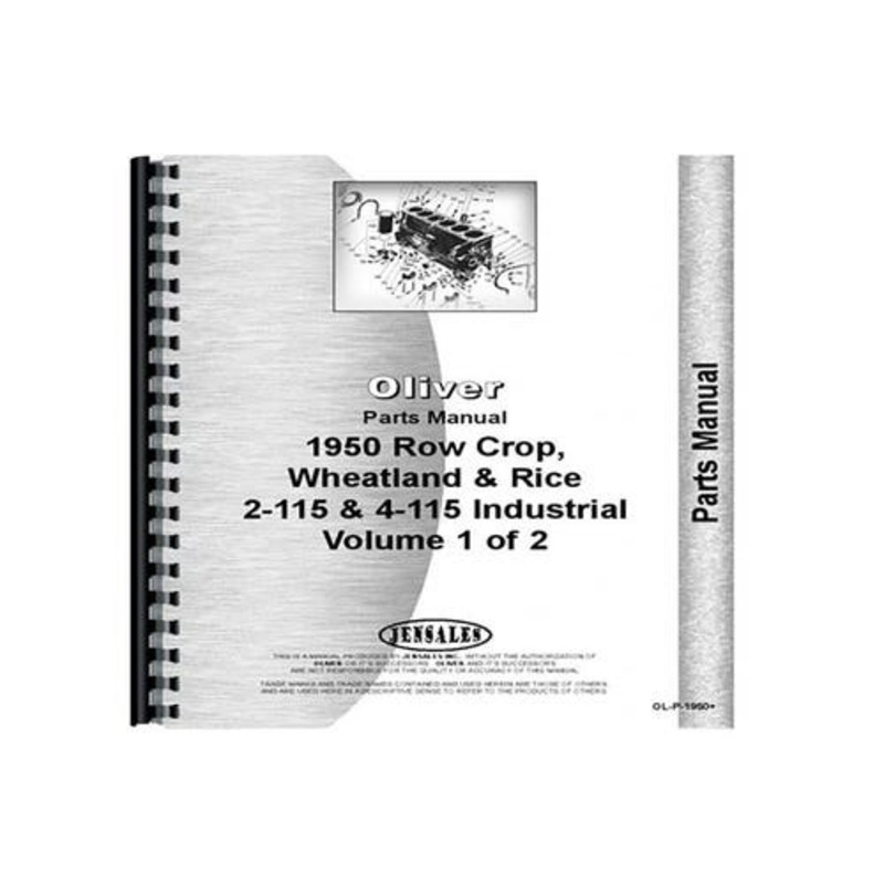Parts Manual fits White 2-115 4-115 fits Oliver 1950