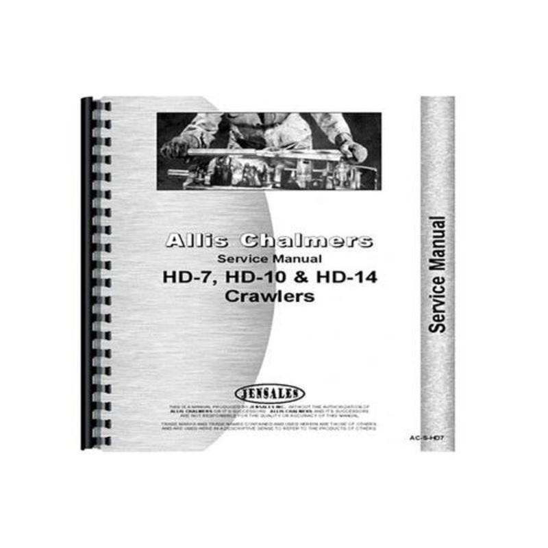 Service Manual fits Allis Chalmers HD7