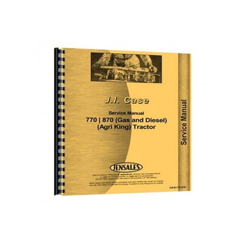 Service Manual fits Case 770 870