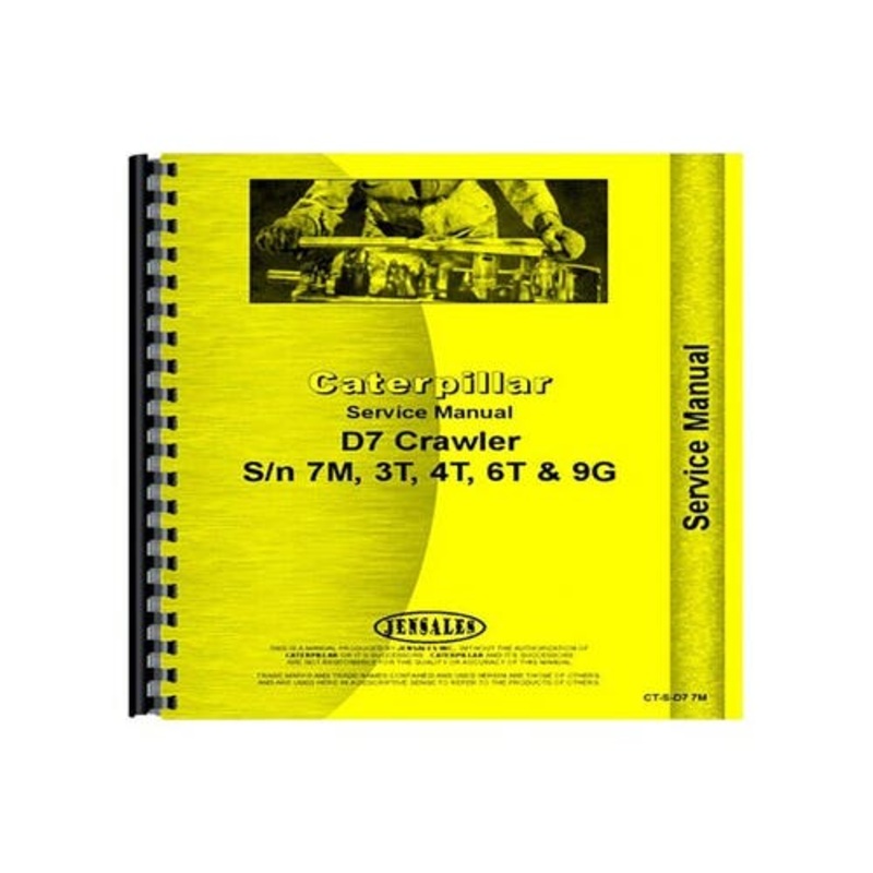 Service Manual fits Caterpillar D7 D7