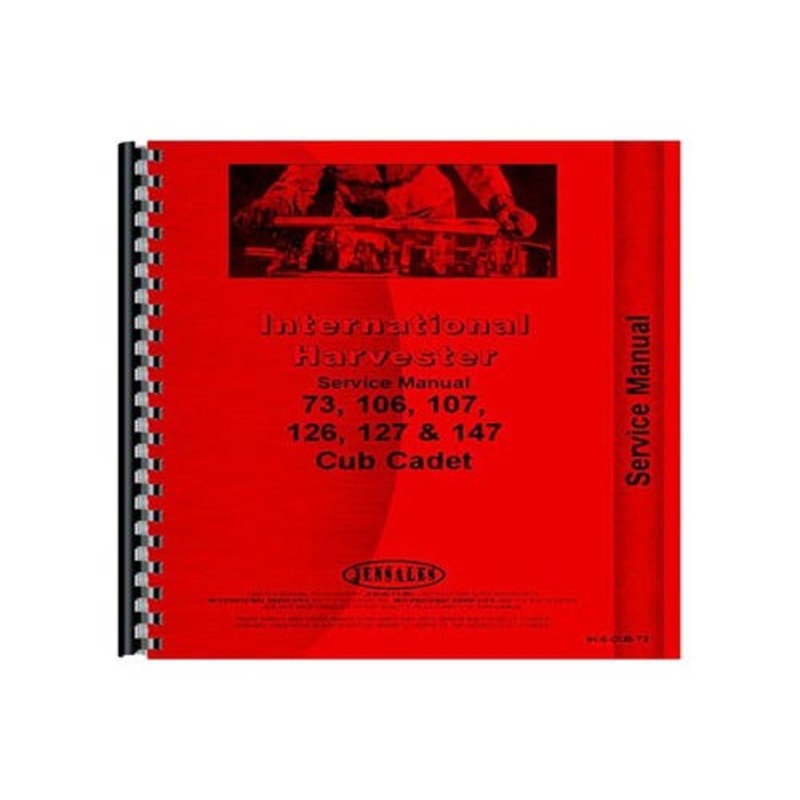 Service Manual fits Cub Cadet 73 106 126