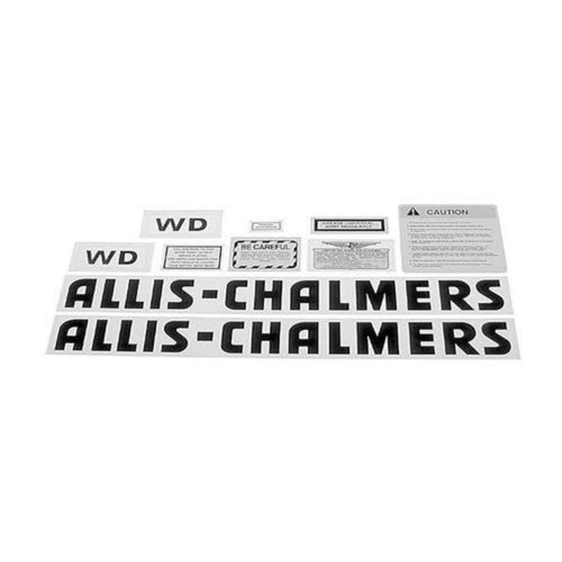 WD Decal Set Mylar fits Allis Chalmers WD