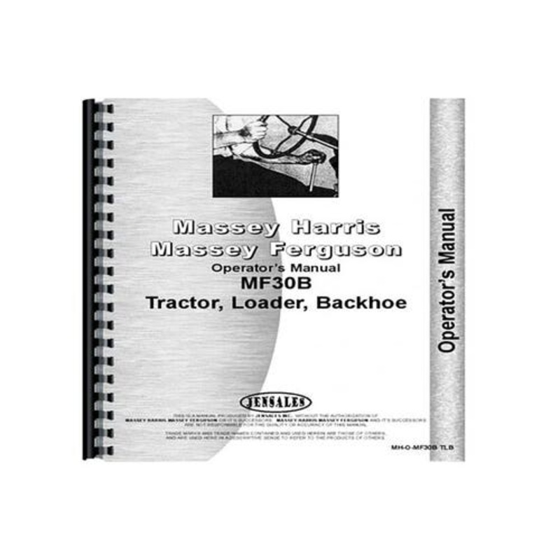 Operator's Manual fits Massey Ferguson 30B 30B