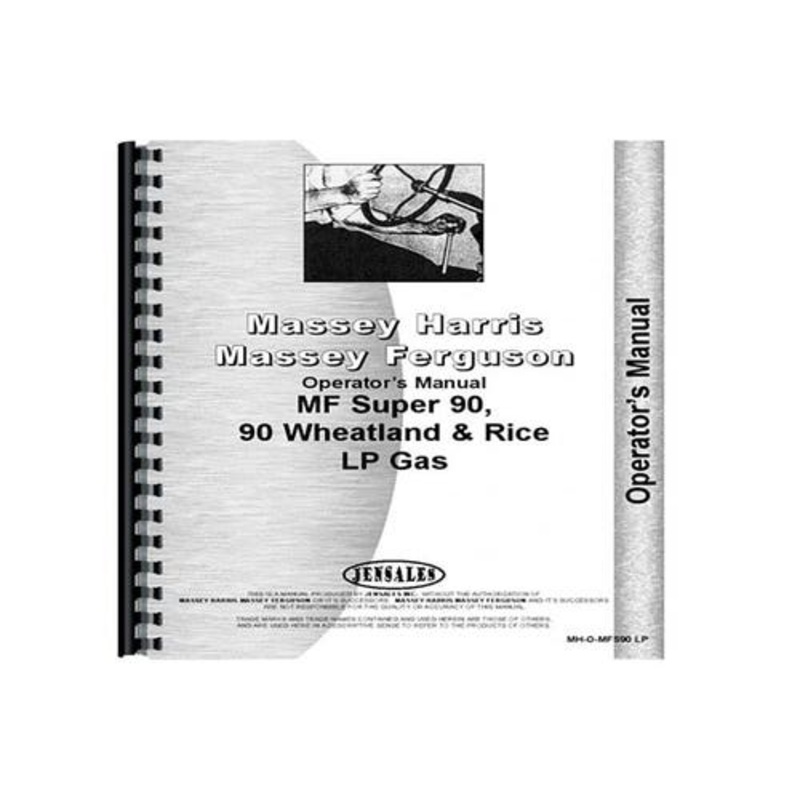Operator's Manual fits Massey Ferguson Super 90
