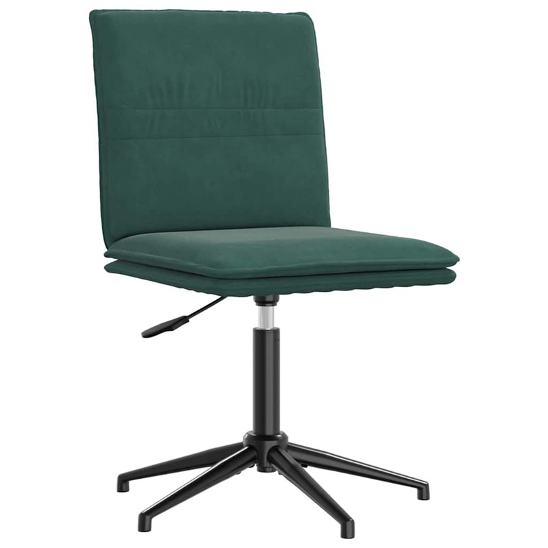Chaise de salle  manger Vert fonc Velours