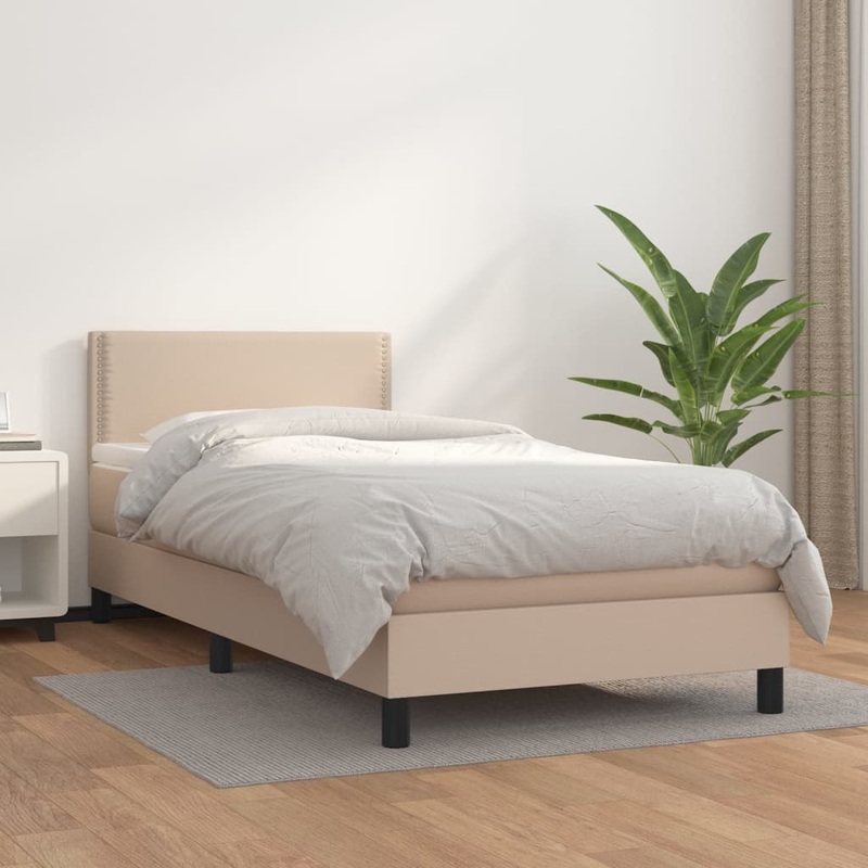 Sommier  lattes de lit avec matelas Cappuccino 90x190 cm