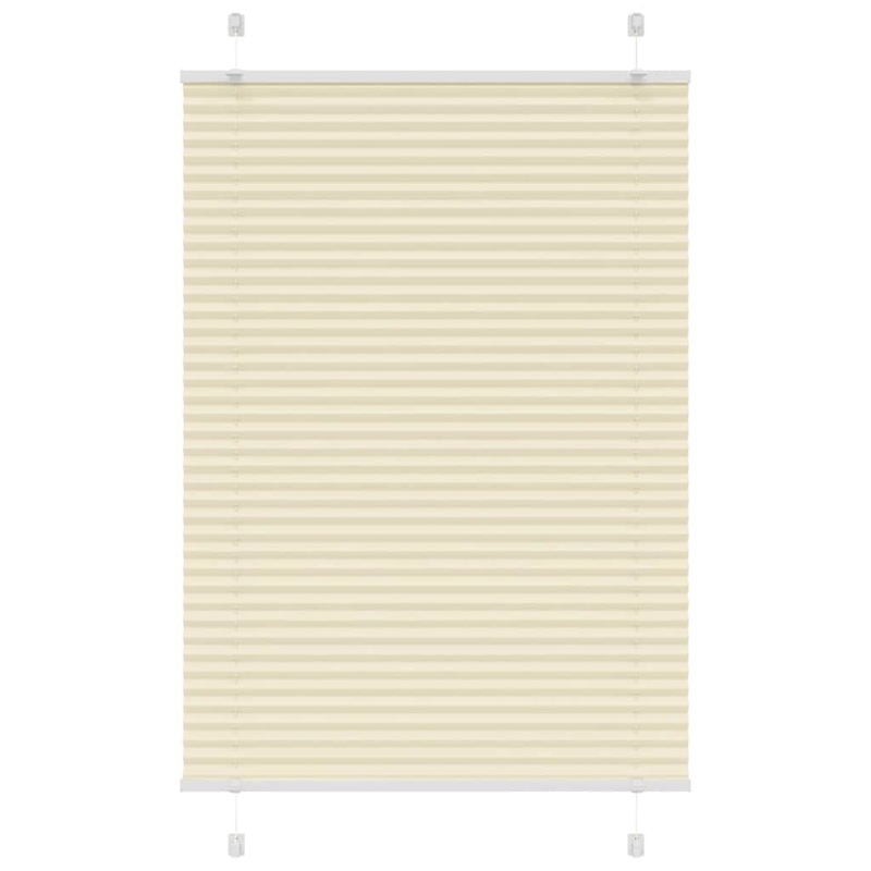 Store pliss crme 85x150 cm largeur du tissu 84,4 cm polyester