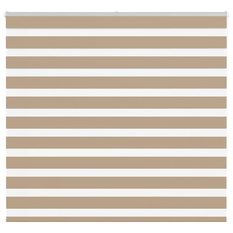 Store zbre marron sable largeur du tissu 155,9cm polyester