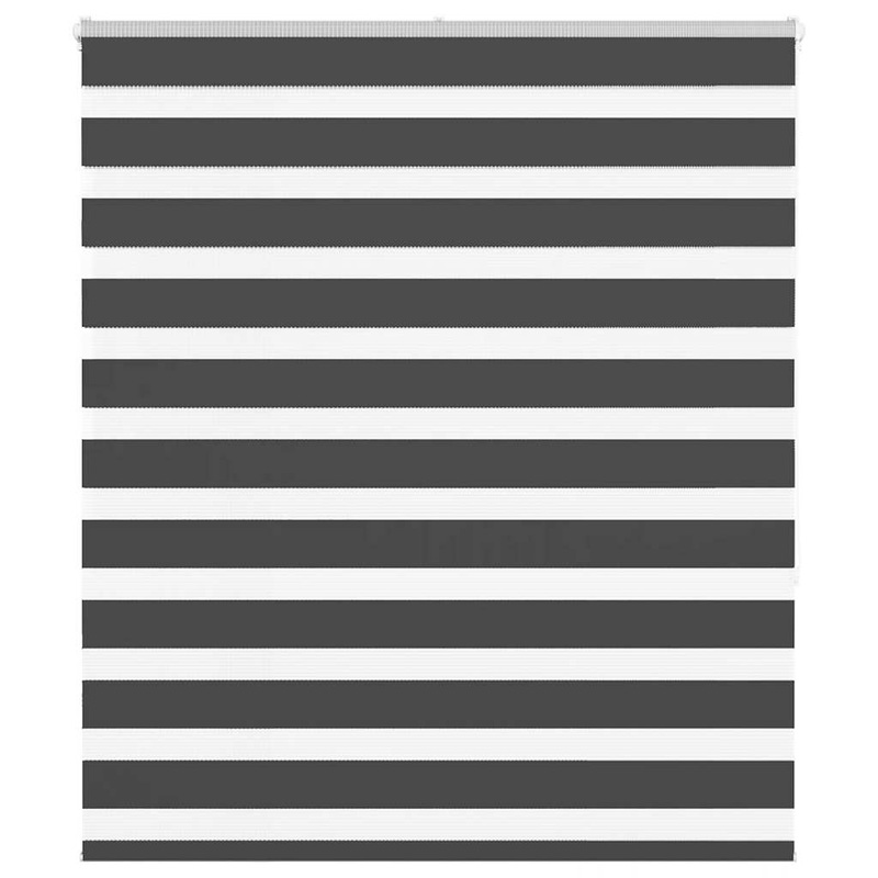 Store zbre noir 120x150 cm largeur du tissu 115,9 cm polyester